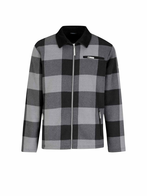 STØRVIK Houthakkers Fleece Vest (Lumberjack) Grijs LONDON