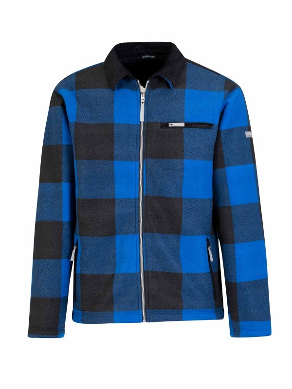 Houthakkers Fleece Vest (Lumberjack) Kobalt Blauw - LONDON