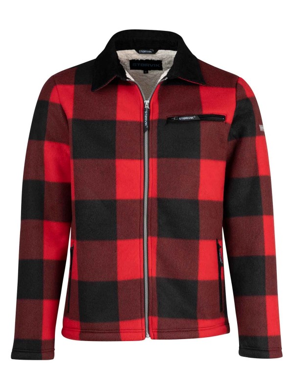 Houthakkers Fleece Vest (Lumberjack) Rood - LONDON