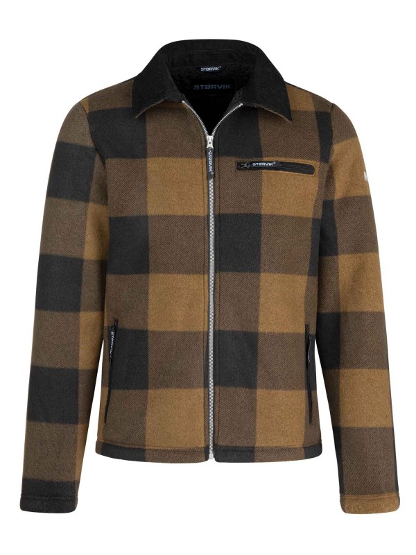 Houthakkers Fleece Vest (Lumberjack) Taupe - LONDON