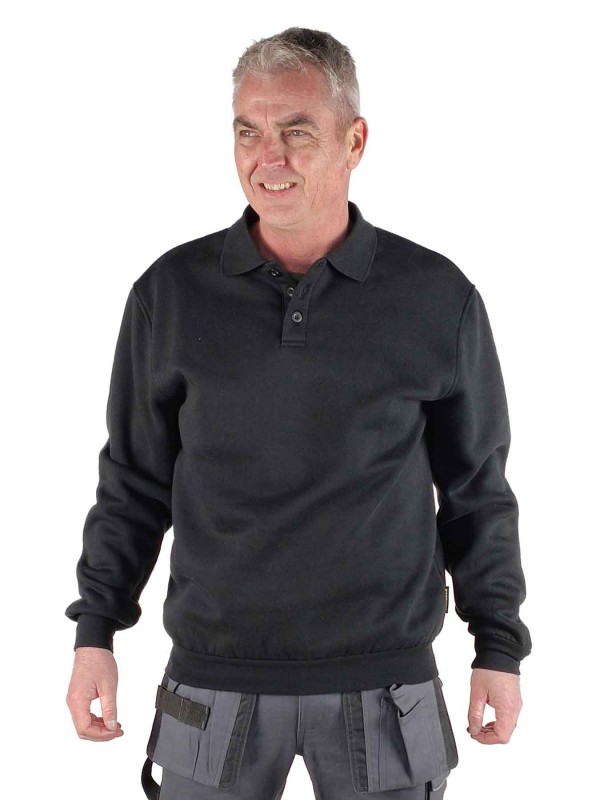 STØRVIK Polo Sweater 4 seizoenen Heren Zwart - S-3XL - NAPOLI