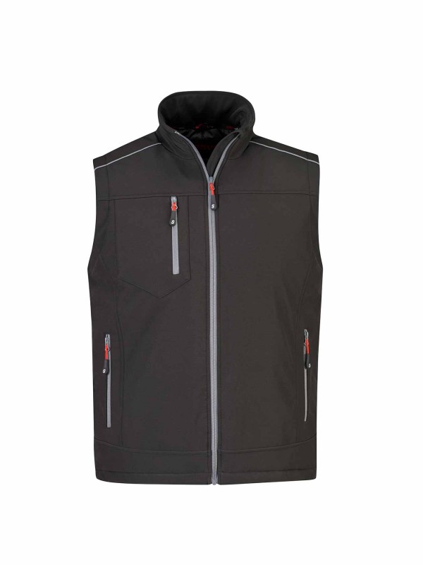 STØRVIK Romme Softshell Bodywarmer Winddicht 4 seizoenen Heren - Zwart