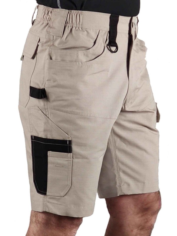 Ripstop Korte Werkbroek Lichtgewicht Heren Khaki XS 3XL RON