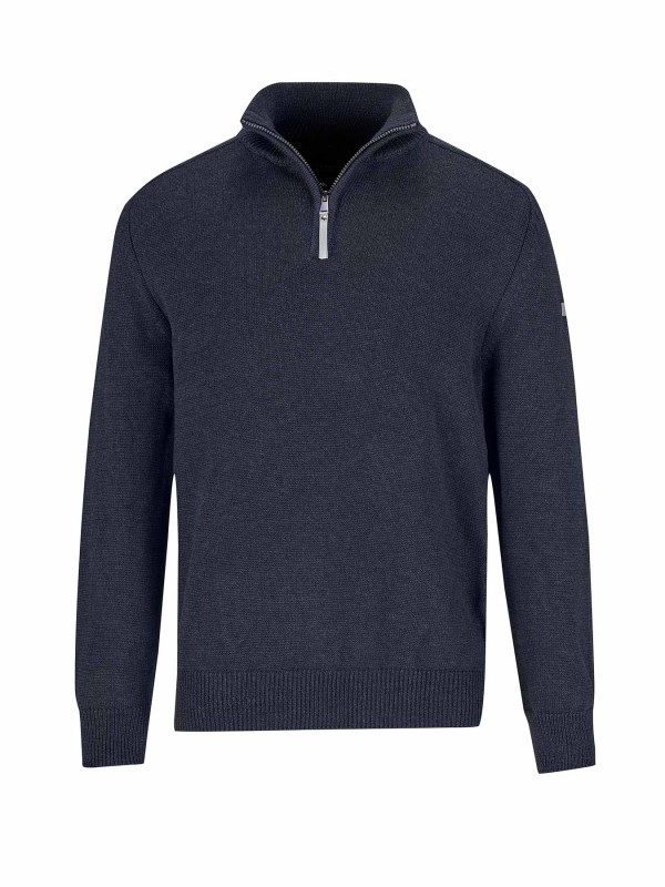 STØRVIK Pullover Heren - Fijn Gebreid - Donkerblauw - Rune