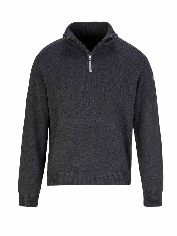 STØRVIK Pullover Heren - Fijn Gebreid - Zwart - Rune