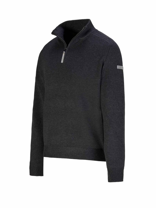 STØRVIK Pullover Heren - Fijn Gebreid - Zwart - Rune