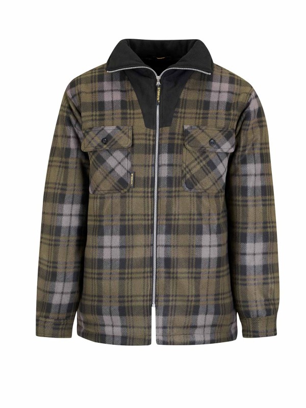 STØRVIK Stanley Thermo Fleece Vest / Houthakkers Jas - Olijfgroen
