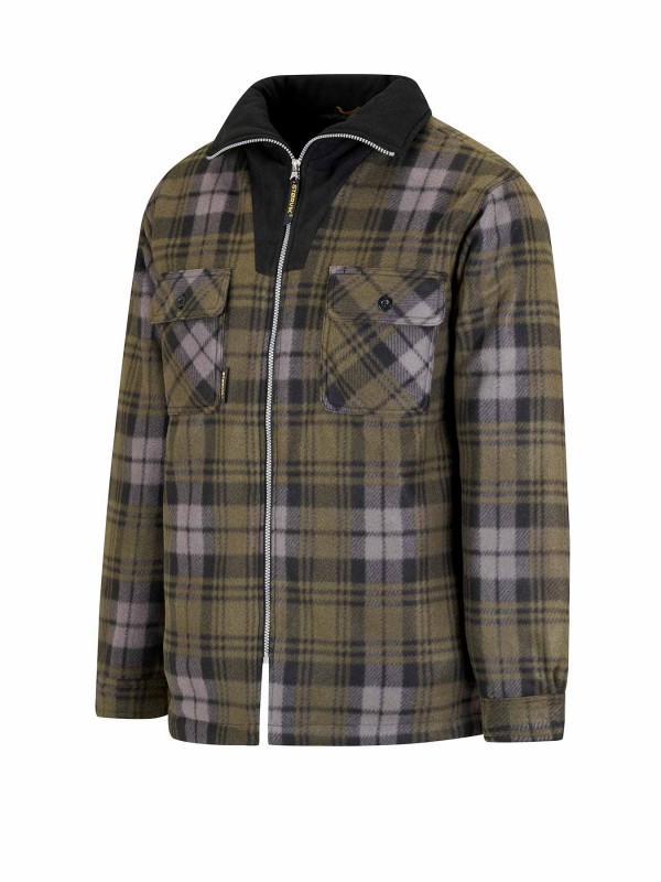 STØRVIK Stanley Thermo Fleece Vest / Houthakkers Jas - Olijfgroen