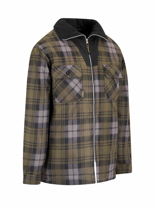 STØRVIK Stanley Thermo Fleece Vest / Houthakkers Jas - Olijfgroen
