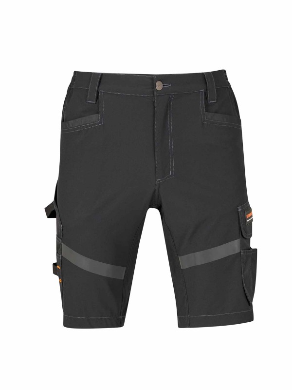 STØRVIK 4Way Stretch Korte Werkbroek Zwart - Stijn