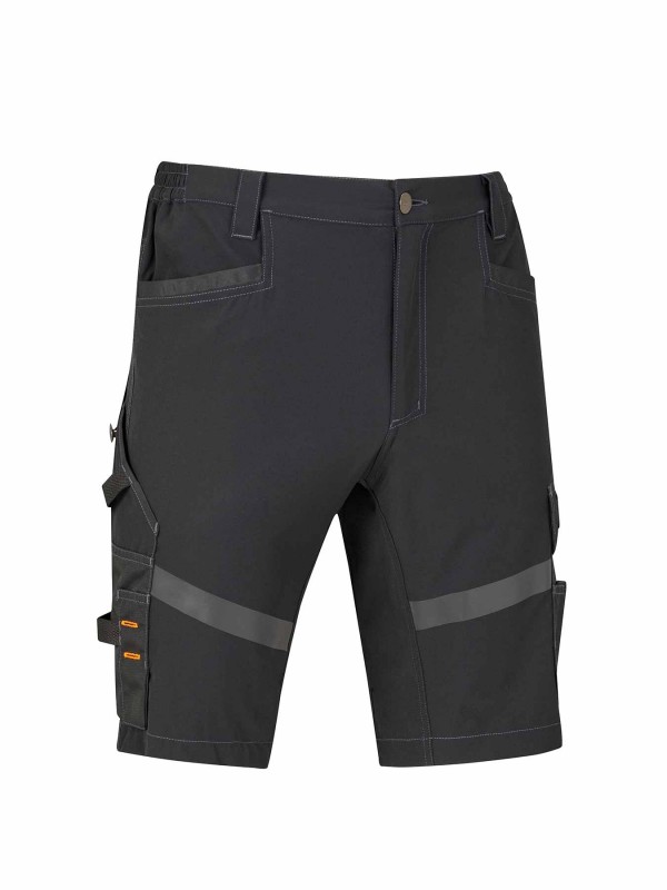 STØRVIK 4Way Stretch Korte Werkbroek Zwart - Stijn