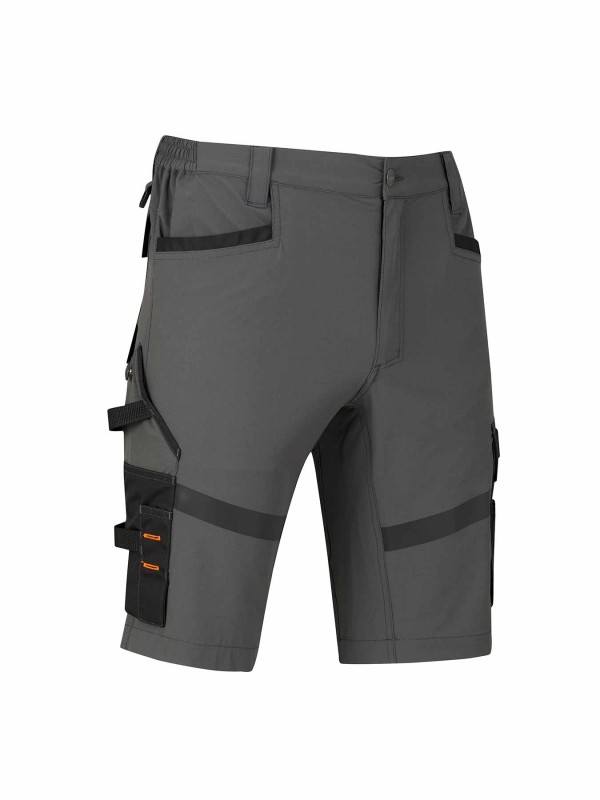 STØRVIK 4Way Stretch Korte Werkbroek Antraciet - Stijn