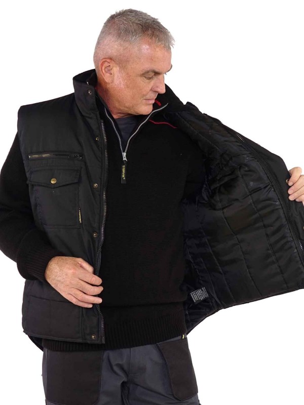 Werk Bodywarmer Zwart S 3XL POCKET