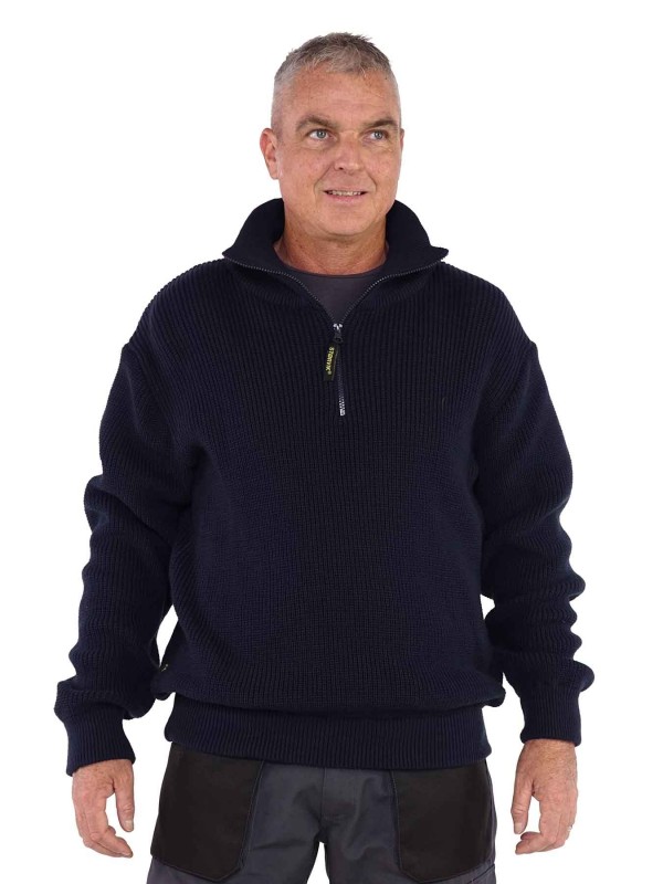 Schipperstrui donkerblauw kopen? Storvik.nl €29,95 STØRVIK Schipperstrui Acryl Wol Donkerblauw Maat 2XL
