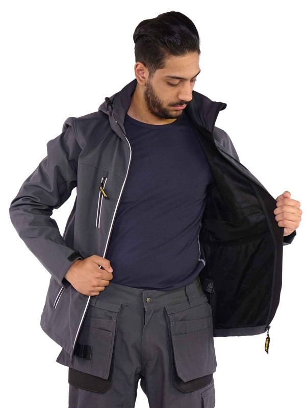 Softshell Werkjas Antraciet Grijs - Bill