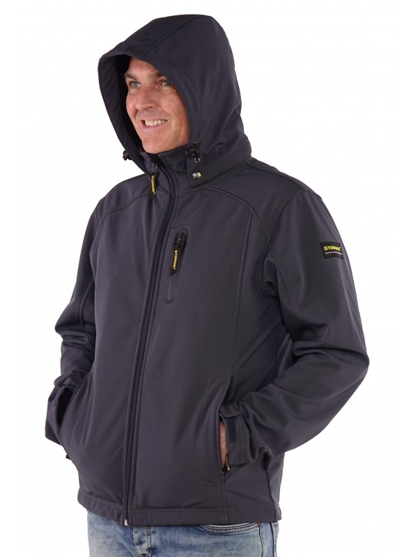 Storvik  Softshell Werkjas Antraciet Grijs - Napier