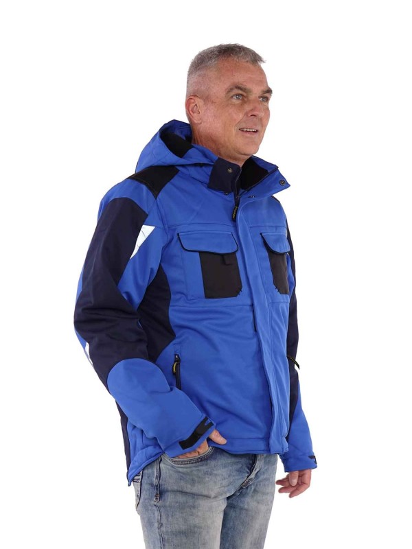 Ciro hoop een vergoeding Gevoerde softshell werkjas blauw kopen? - Werkkleding - €89,95