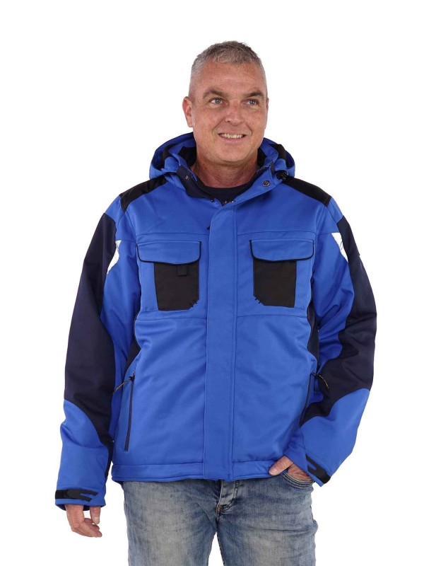 Ciro hoop een vergoeding Gevoerde softshell werkjas blauw kopen? - Werkkleding - €89,95