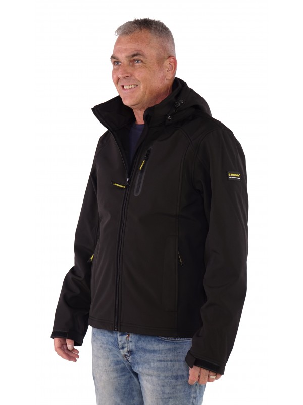 Storvik  Softshell Werkjas Zwart - Napier