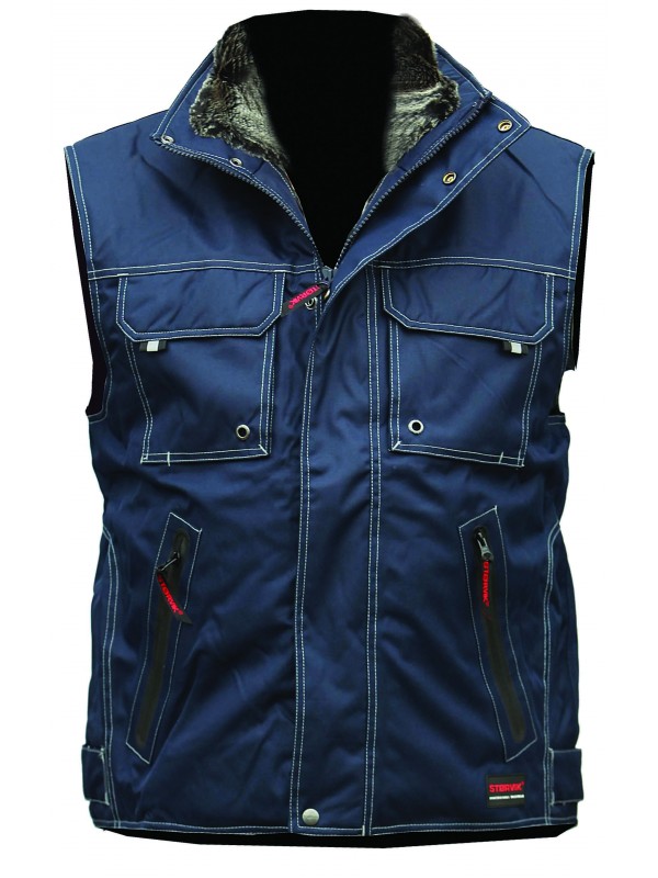 WERK BODYWARMER BONT VOERING antraciet Cromwell