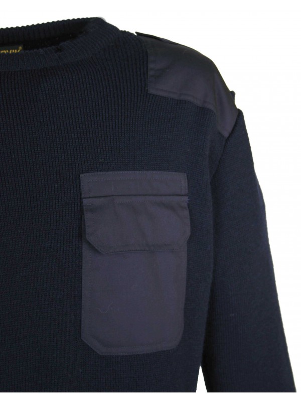 Commando trui donkerblauw kopen? Werkkleding Storvik.nl Commando Trui 50 50 Zwart Storvik Dampier Kleding
