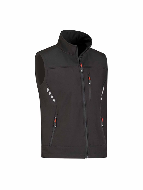 STØRVIK Troms Softshell Bodywarmer Winddicht 4 seizoenen Heren - Zwart
