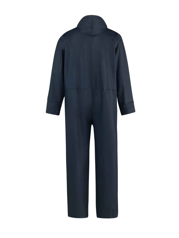 Donkerblauwe regenoverall